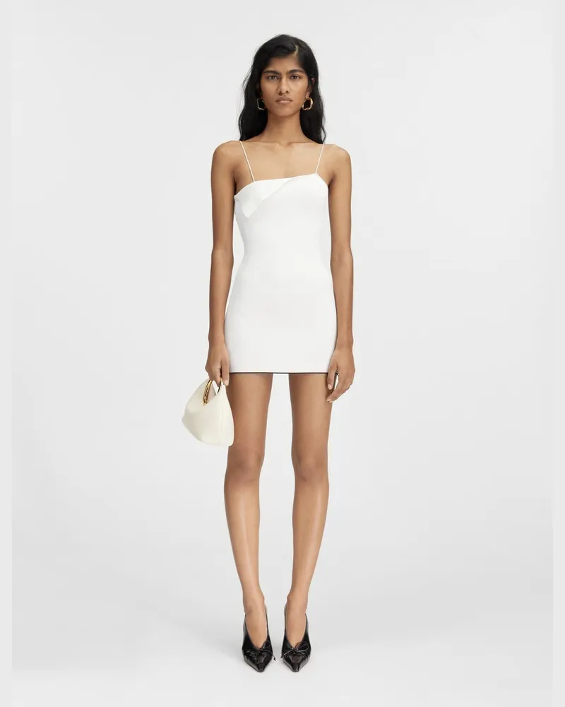 Jacquemus The Aro Mini Dress - White White