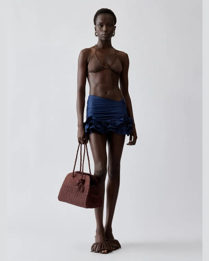 Jacquemus The Triangle Bikini Top - Brown Brown