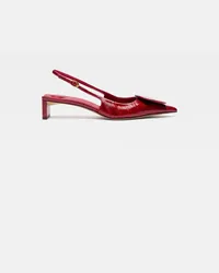 Jacquemus The Low Duelo Slingbacks - Dark Red Dark