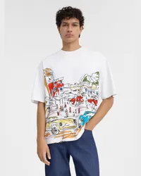 Jacquemus The Largo T-shirt - Print Capri Cars White Print