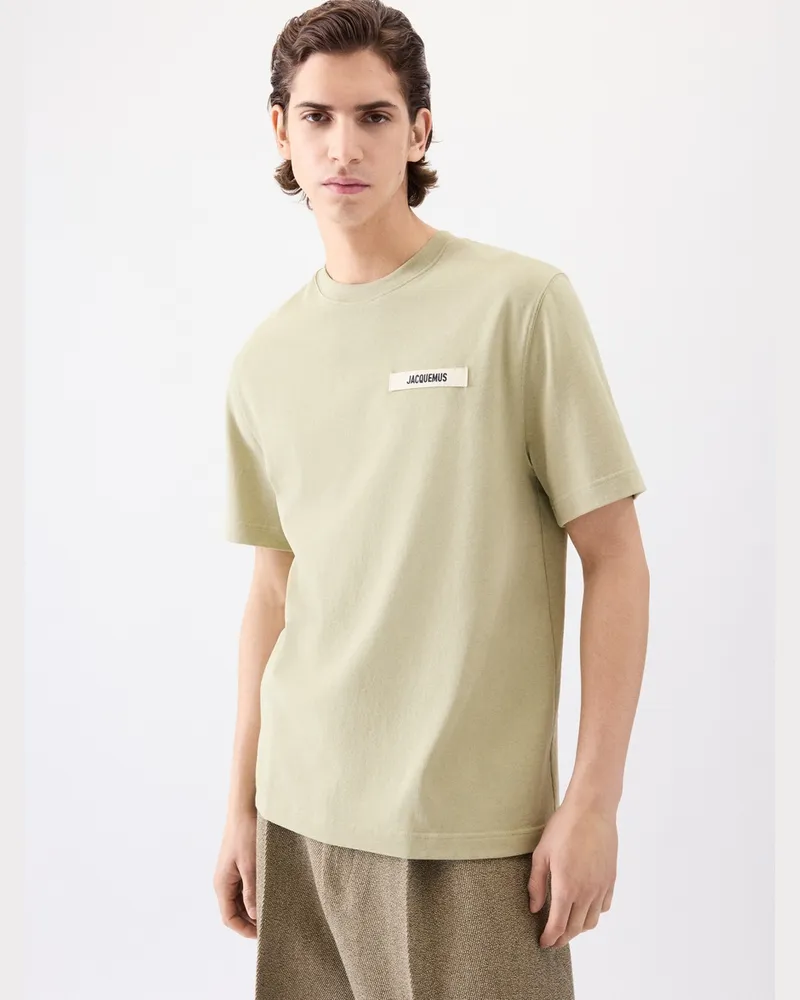 Jacquemus Le T-shirt Gros Grain - Khaki Hellkhaki
