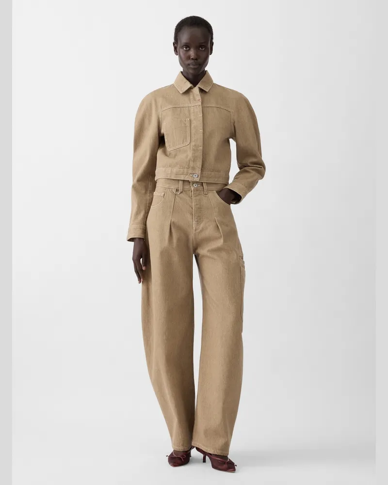 Jacquemus The Ovalo Cargo Jacket - Beige Beige