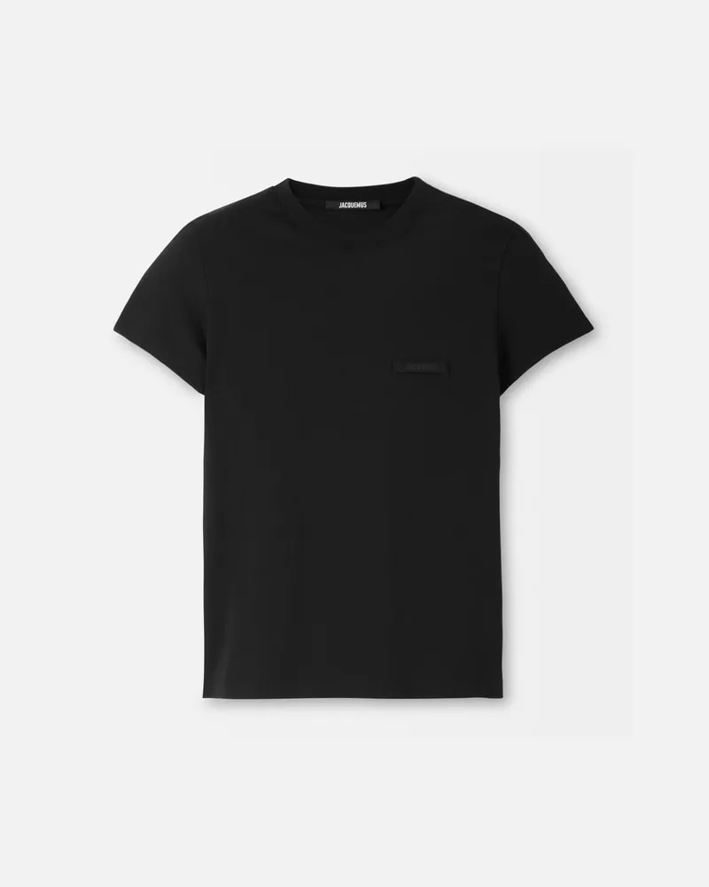 Jacquemus Le T-shirt Gros Grain Manches Courtes - Schwarz Schwarz