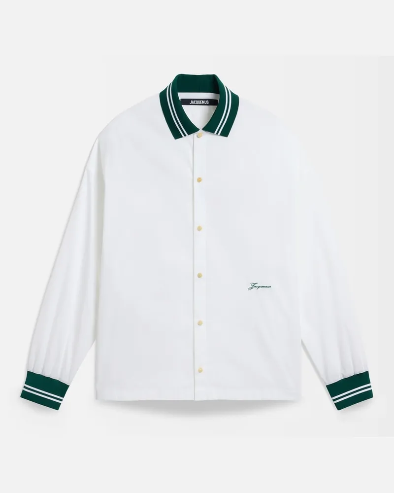 Jacquemus The Baseball Long-sleeve Shirt - White White