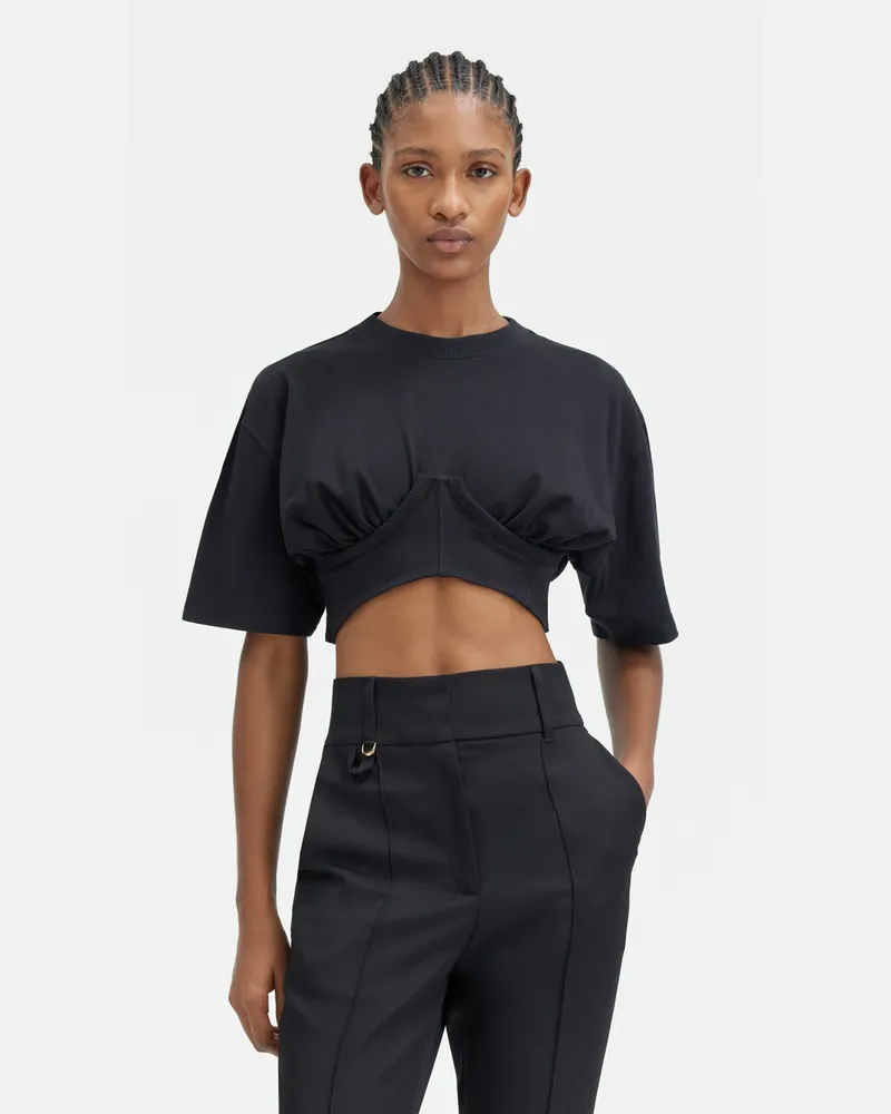 Jacquemus The Caraco T-shirt - Black Black