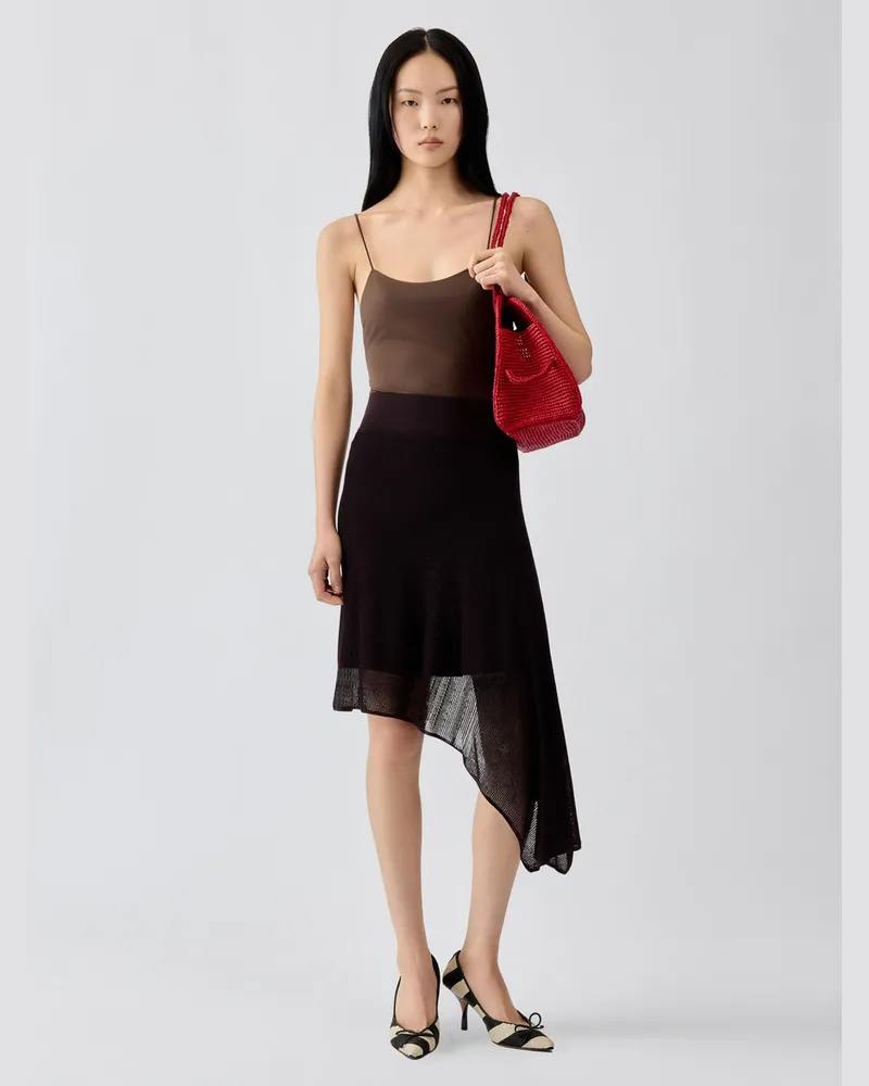 Jacquemus The Voile Skirt - Dark Brown Dark