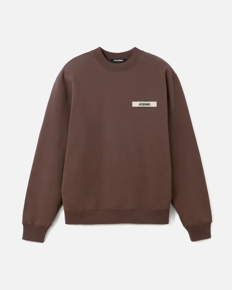 Jacquemus The Gros Grain Sweatshirt - Dark Brown Dark