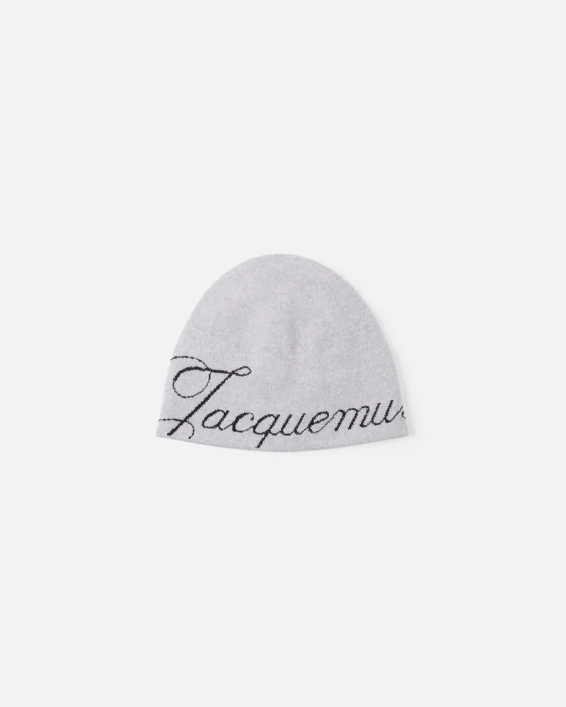 Jacquemus The Atelier Beanie - Grey Grey