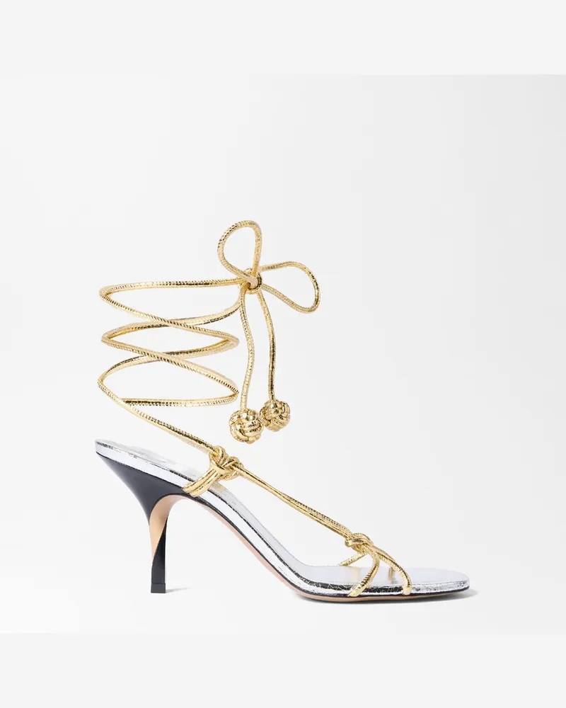 Jacquemus Die Tourni Sandalen - Gold / Silber Gold