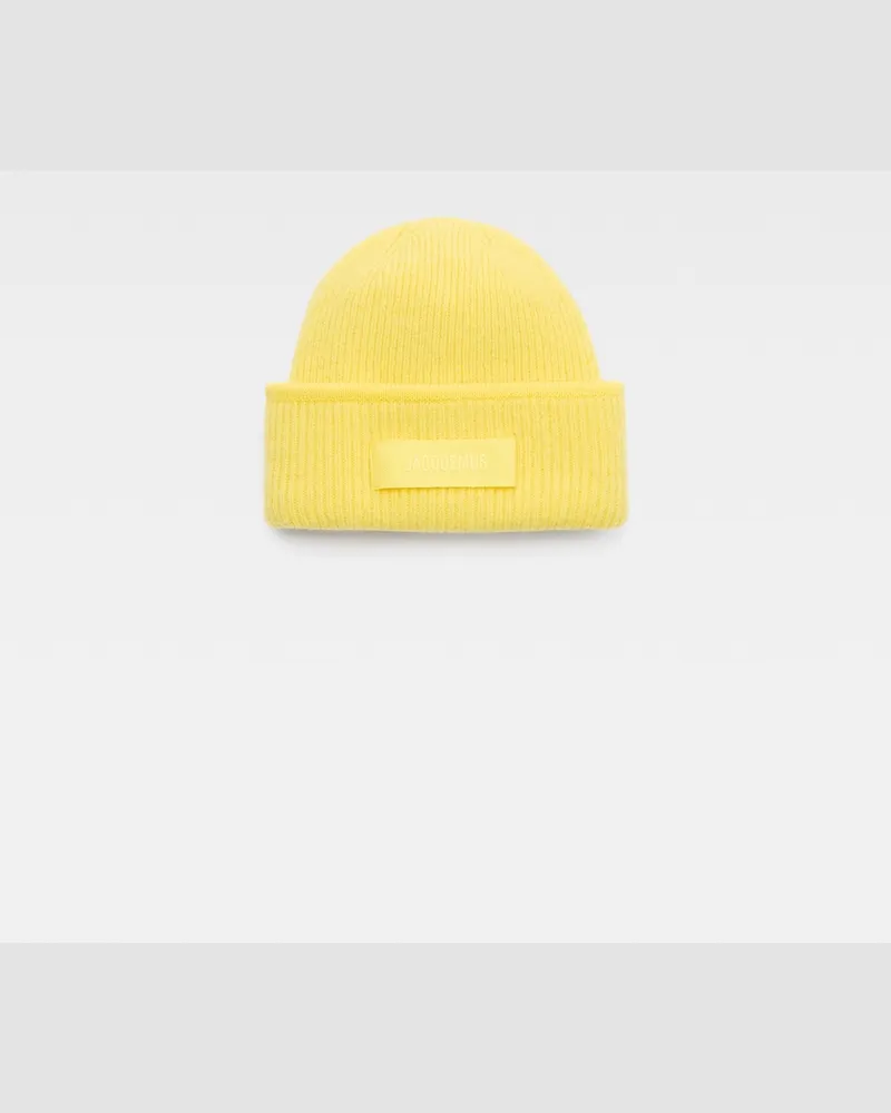 Jacquemus The Gros Grain Beanie - Yellow Yellow