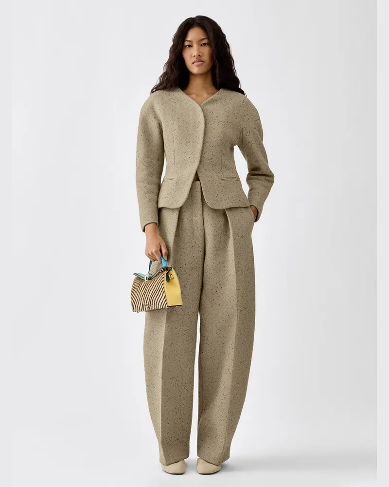 Jacquemus Die Mini Ovalo Jacke - Beige Beige
