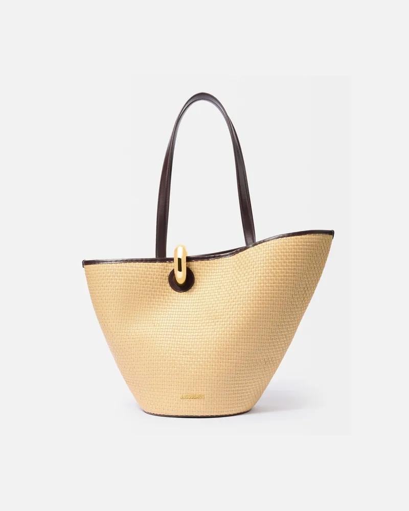 Jacquemus The Bambola - Natural / Dark Brown Natural