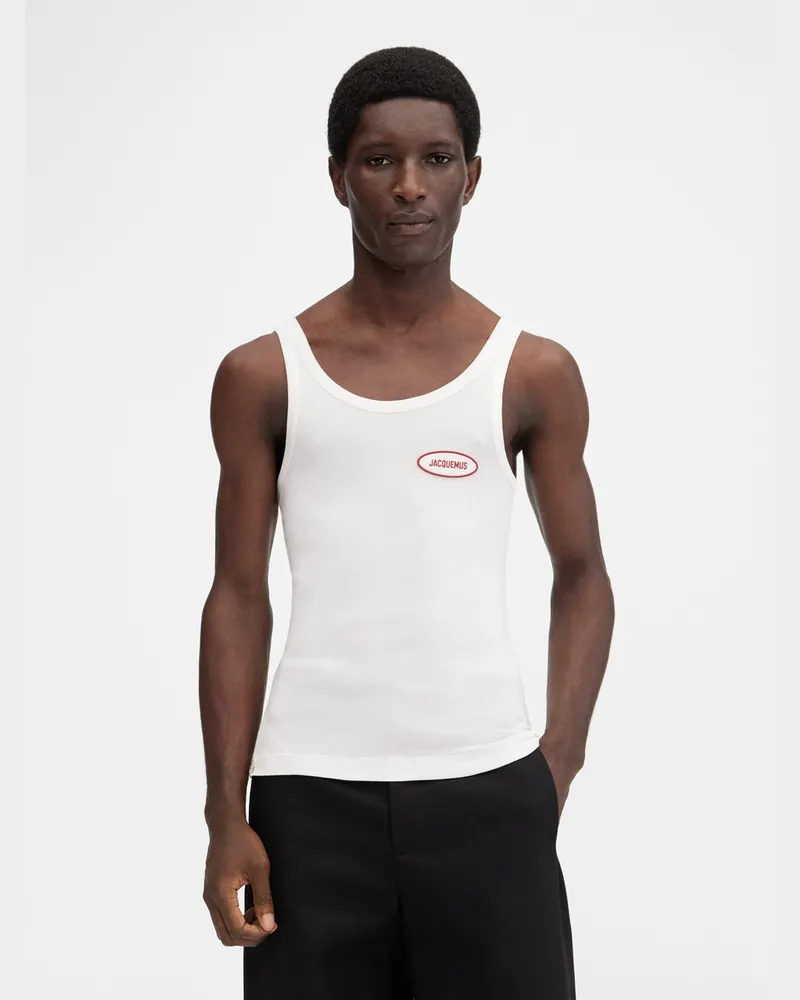 Jacquemus The Stazione Tank Top - Station Patch White Station