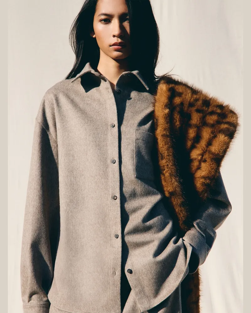 Jacquemus Das Flanelle Hemd - Beige Beige