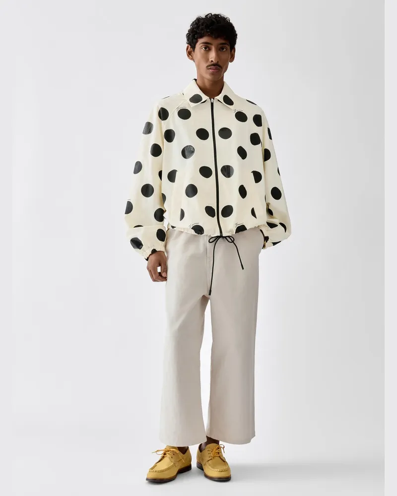 Jacquemus Der Windbreaker - Print Schwarz Polka Dot Print