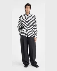 Jacquemus The Simon Shirt - Print Zebra White / Black Print