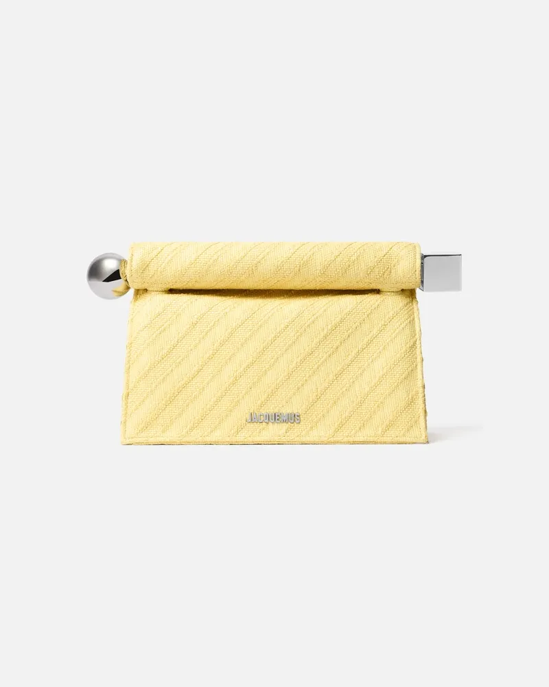 Jacquemus The Rond Carré Clutch - Light Yellow Light
