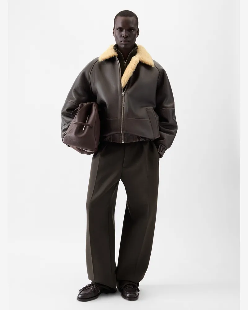 Jacquemus The Bombardier Jacket - Dark Brown Dark
