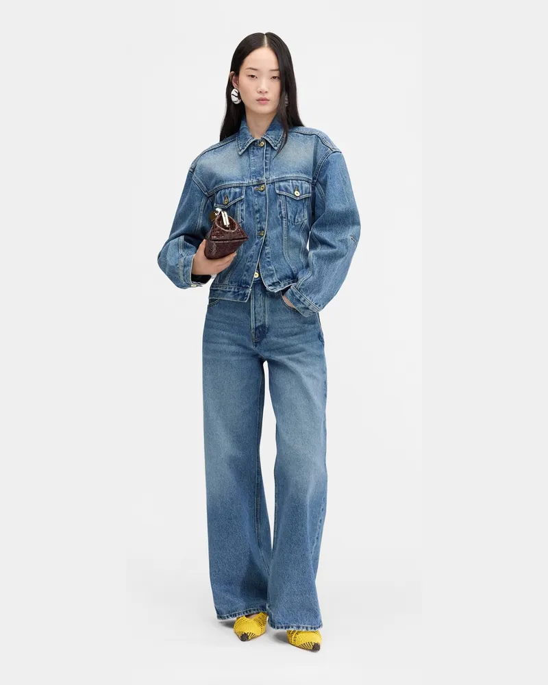 Jacquemus The Denim De-nîmes Jacket - Blue/Tabac Blue