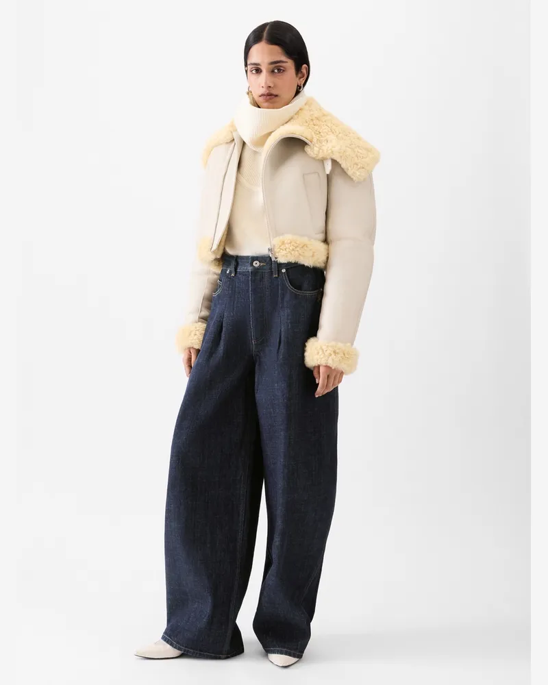 Jacquemus The Ovalo De-nîmes Denim Pants - Dark Navy Dark