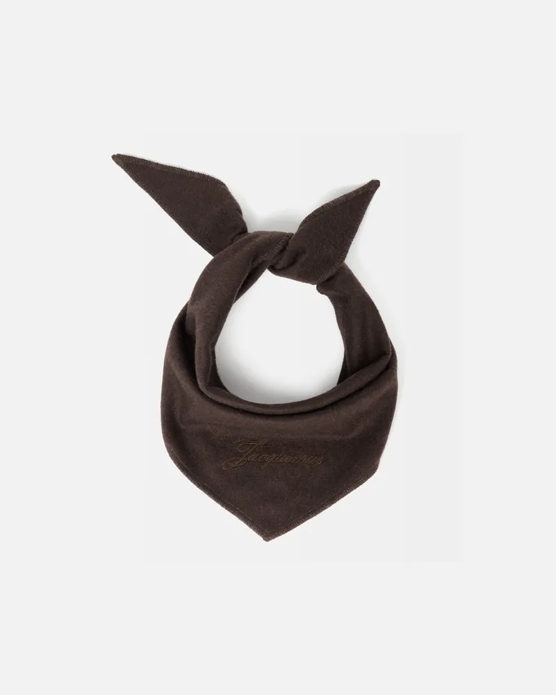 Jacquemus Le Bandana Cachemiro - Dark Braun Dark