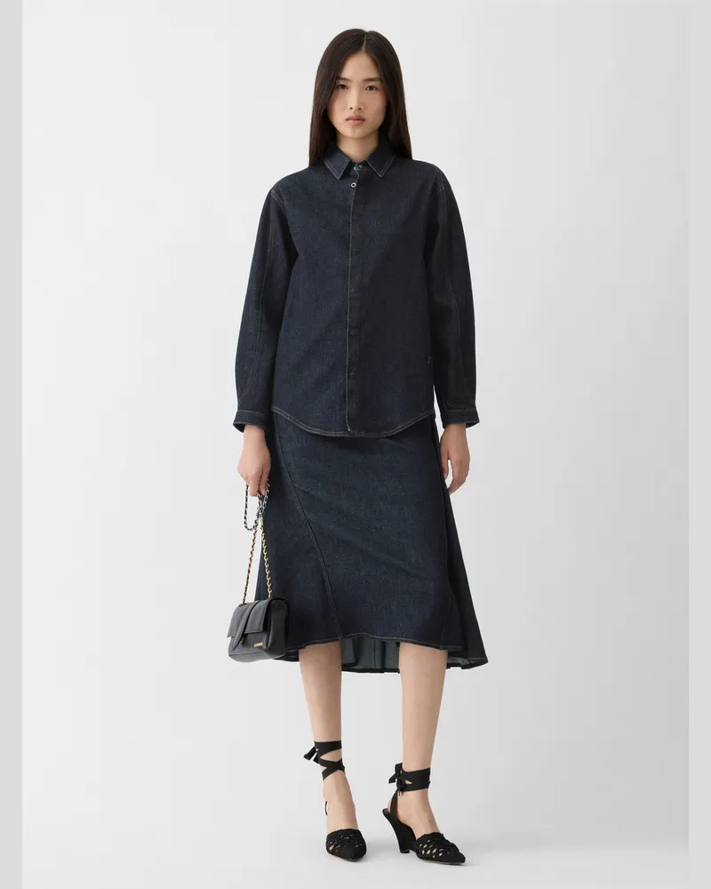 Jacquemus Das Amelo De-Nîmes Jeanshemd - Blau Dunkelmarineblau