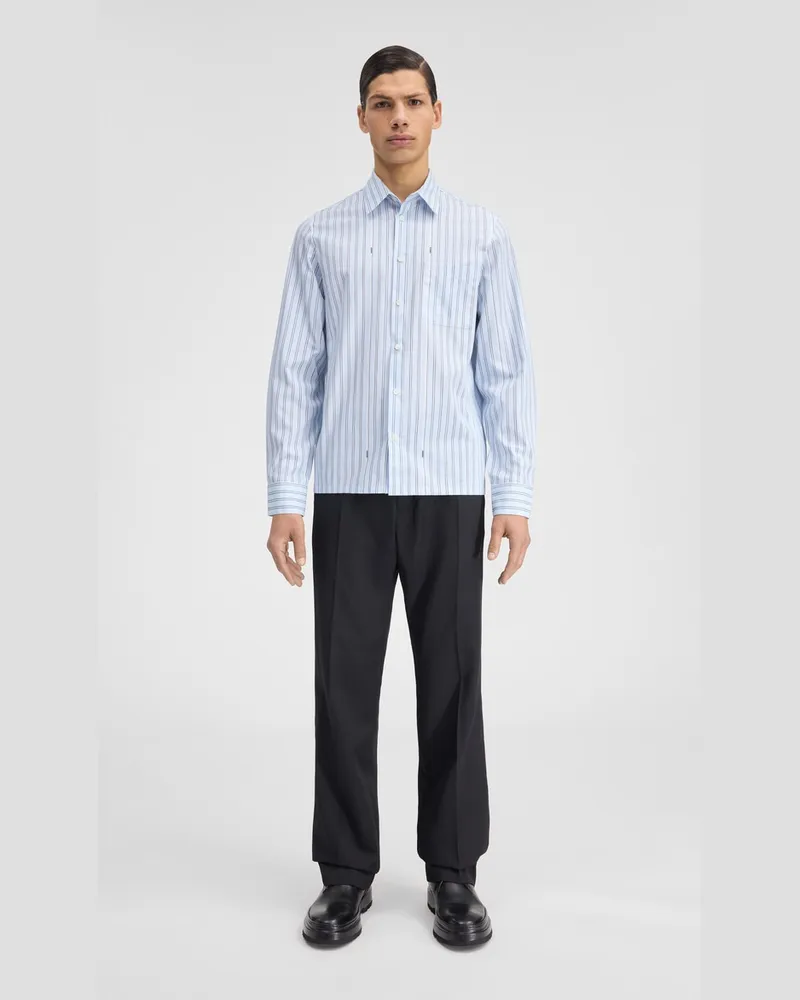 Jacquemus La Chemise De Costume - Pint Blue Stripe Pint