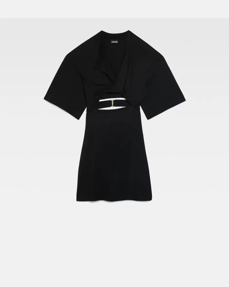 Jacquemus The Bahia T-shirt Dress - Black Black