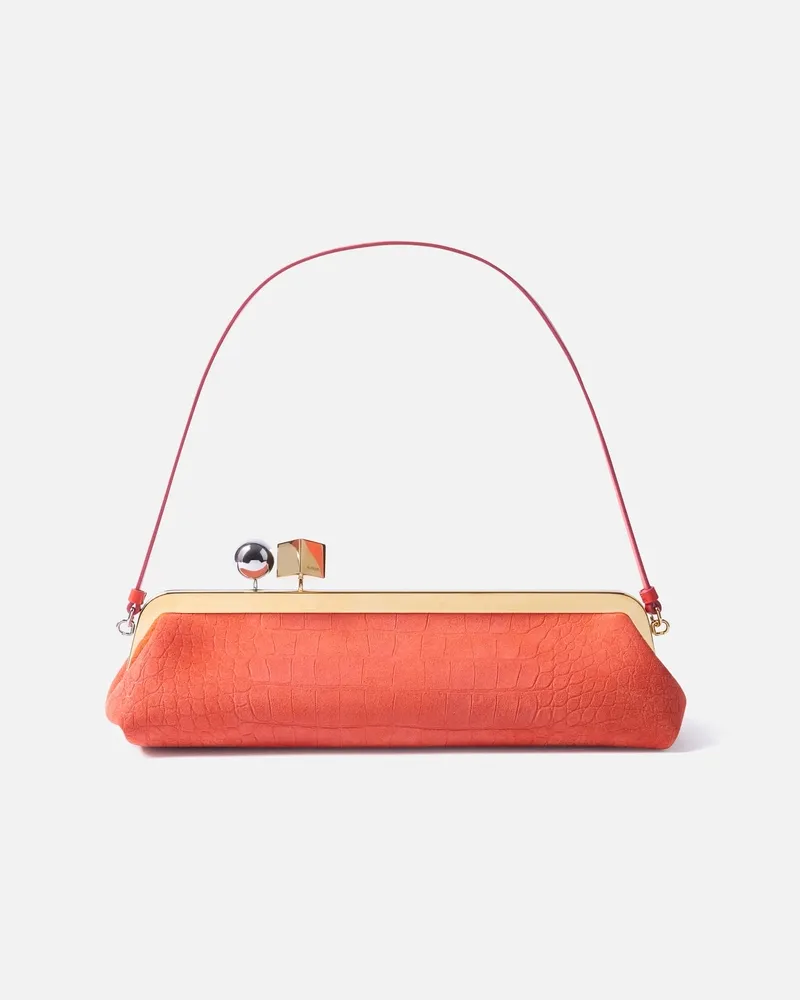 Jacquemus Die Salon Clutch - Rot Orange Rot