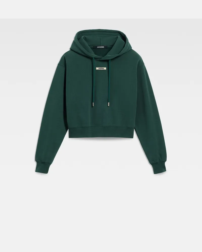 Jacquemus The Gros Grain Hoodie - Dark Green 2 Dark