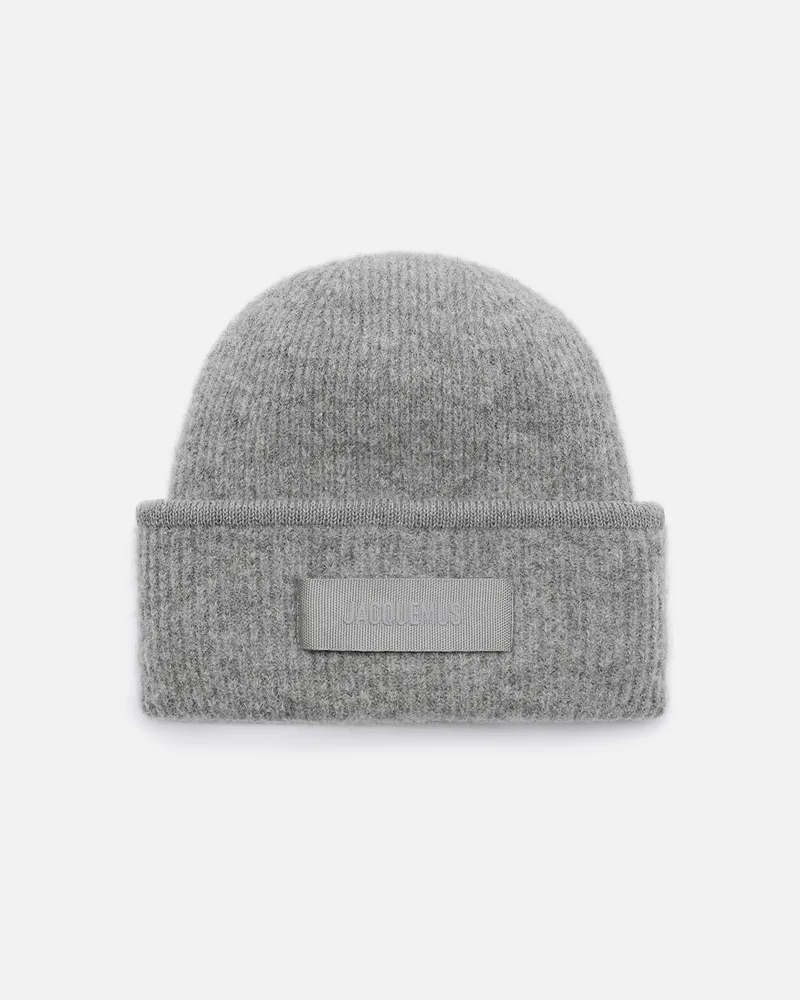 Jacquemus The Gros Grain Beanie - Dark Grey Dark