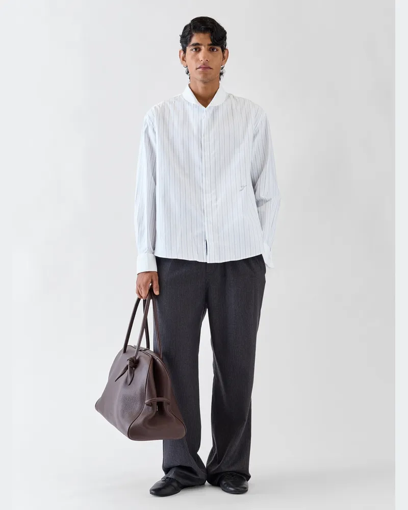 Jacquemus Das Havana Hemd - Stripe Weiß / Blau Stripe