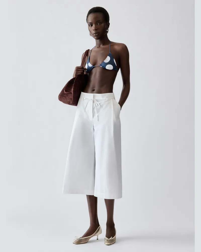 Jacquemus The Triangle Bikini Top - Prints Dots Navy Heart Prints