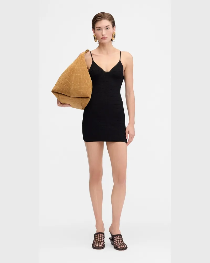 Jacquemus The Scala Mini Dress - Black Black