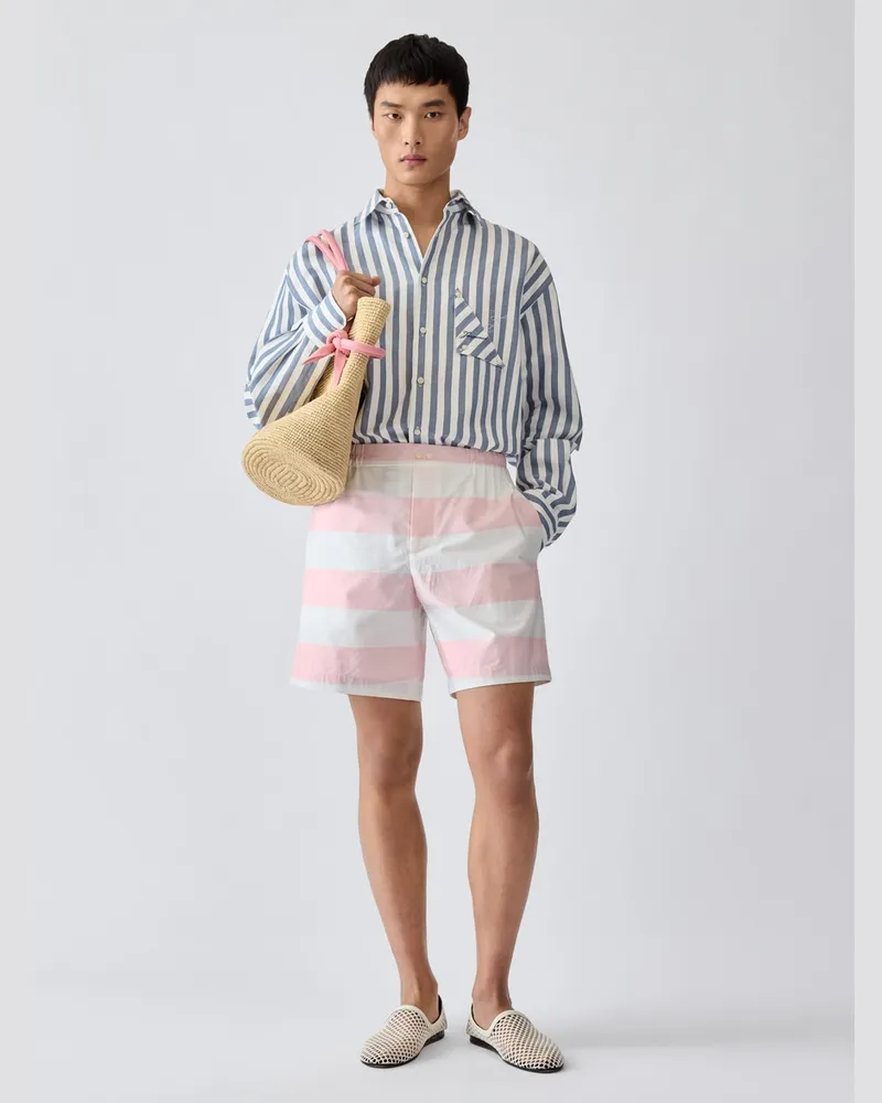 Jacquemus The Caleçon Shorts - Jacquard Big Stripes Light Jacquard