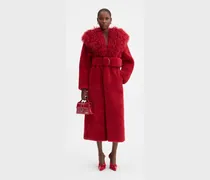 The Pilou Long Coat - Dark Red