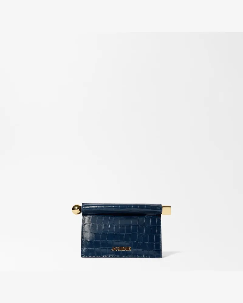 Jacquemus La Petite Pochette Rond Carré - Blau Dunkelmarineblau