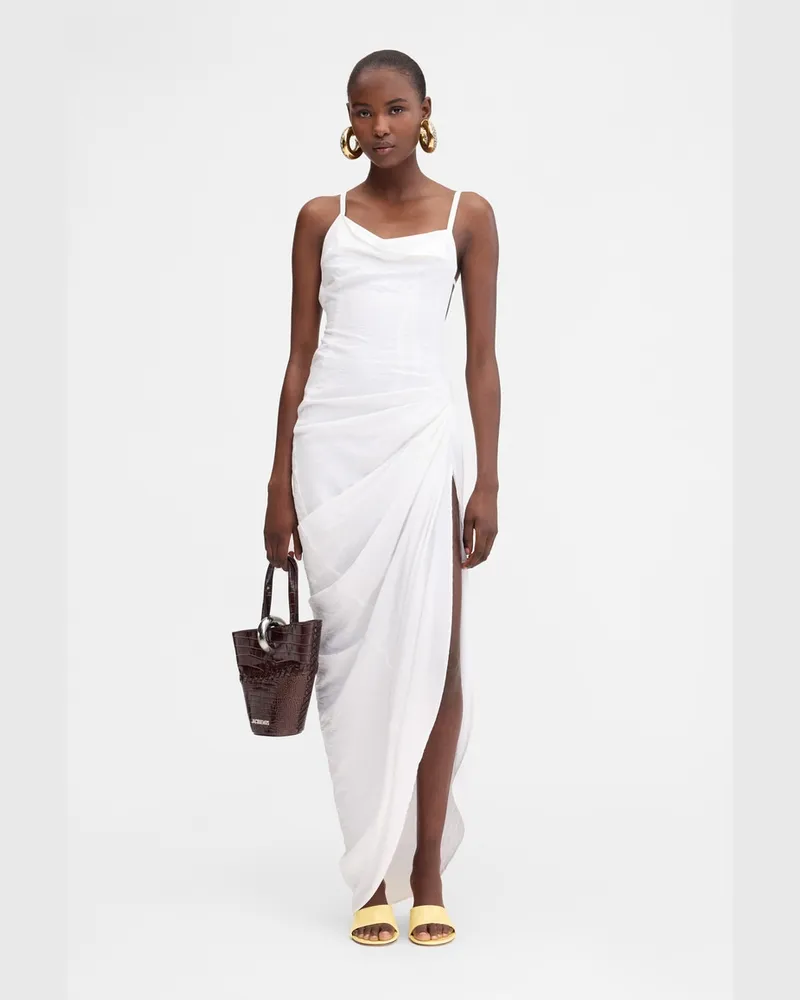 Jacquemus The Saudade Long Dress - White White
