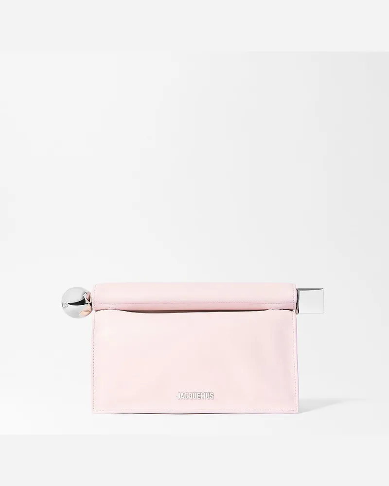 Jacquemus The Rond Carré Clutch - Peach Peach