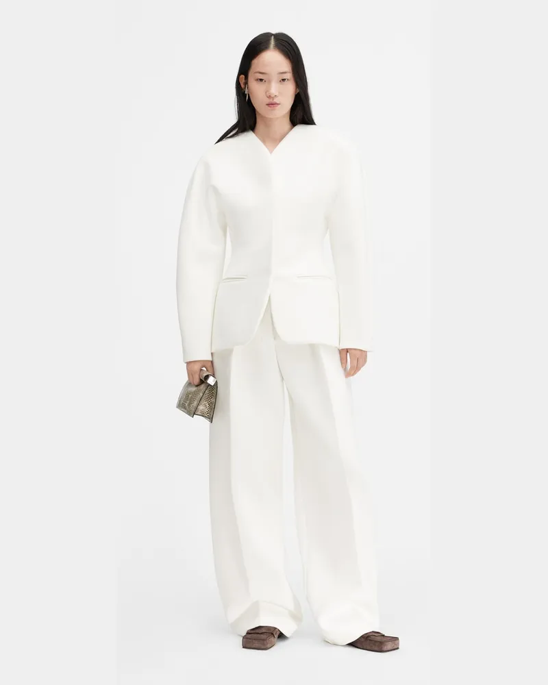 Jacquemus The Ovalo Jacket - White White