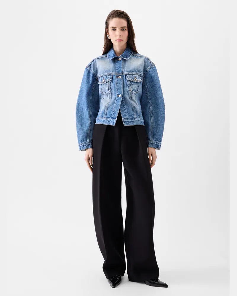 Jacquemus The Denim De-nîmes Jacket - Blue/Tabac Blue