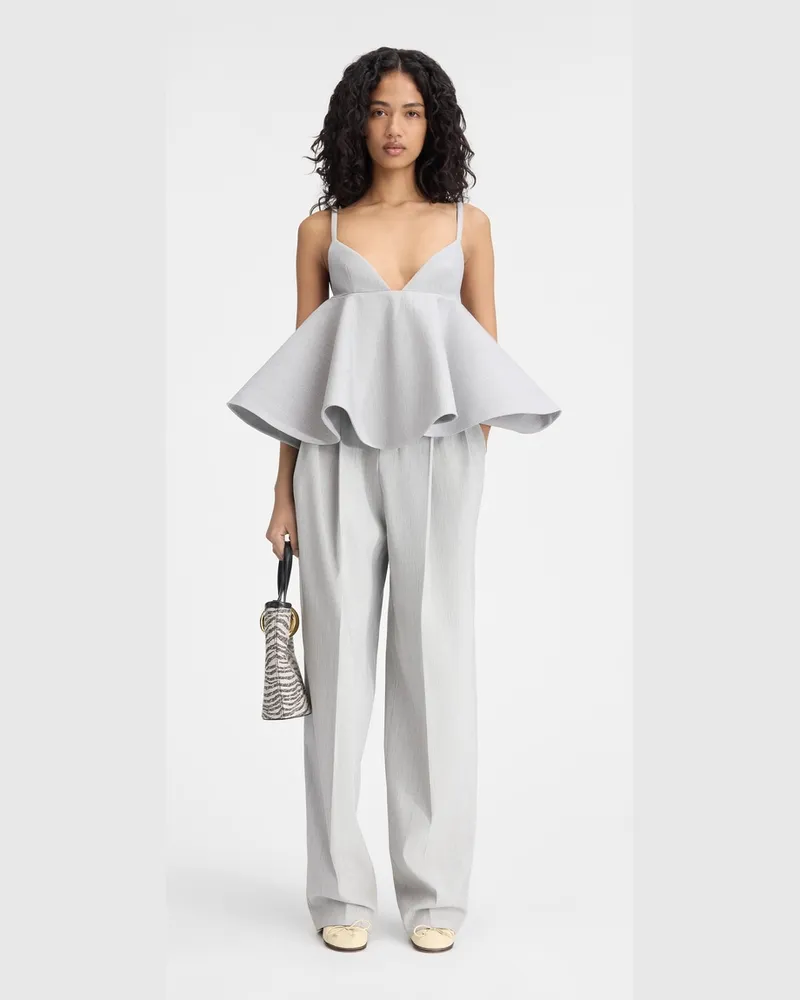 Jacquemus The Vela Top - Light Grey Light