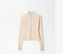 Le Polo Merino Manches Longues - Beige