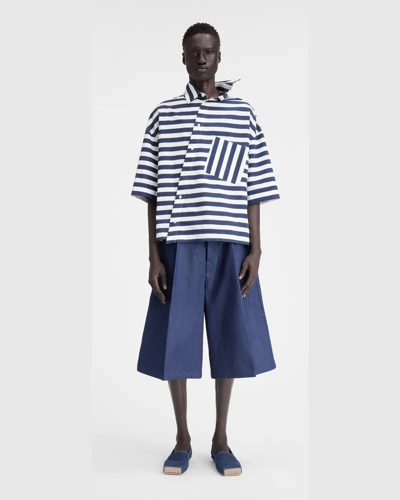 Jacquemus The Pablo Short-sleeve Shirt - & Blue Stripes &