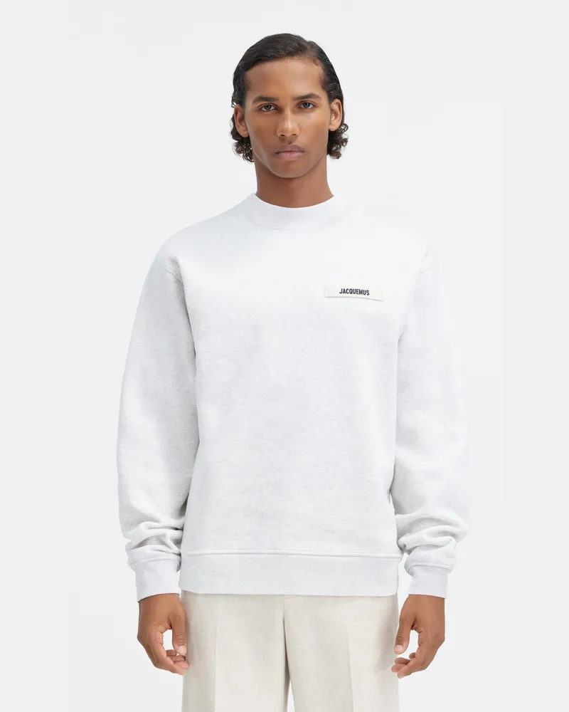 Jacquemus The Gros Grain Sweatshirt - Grey Grey