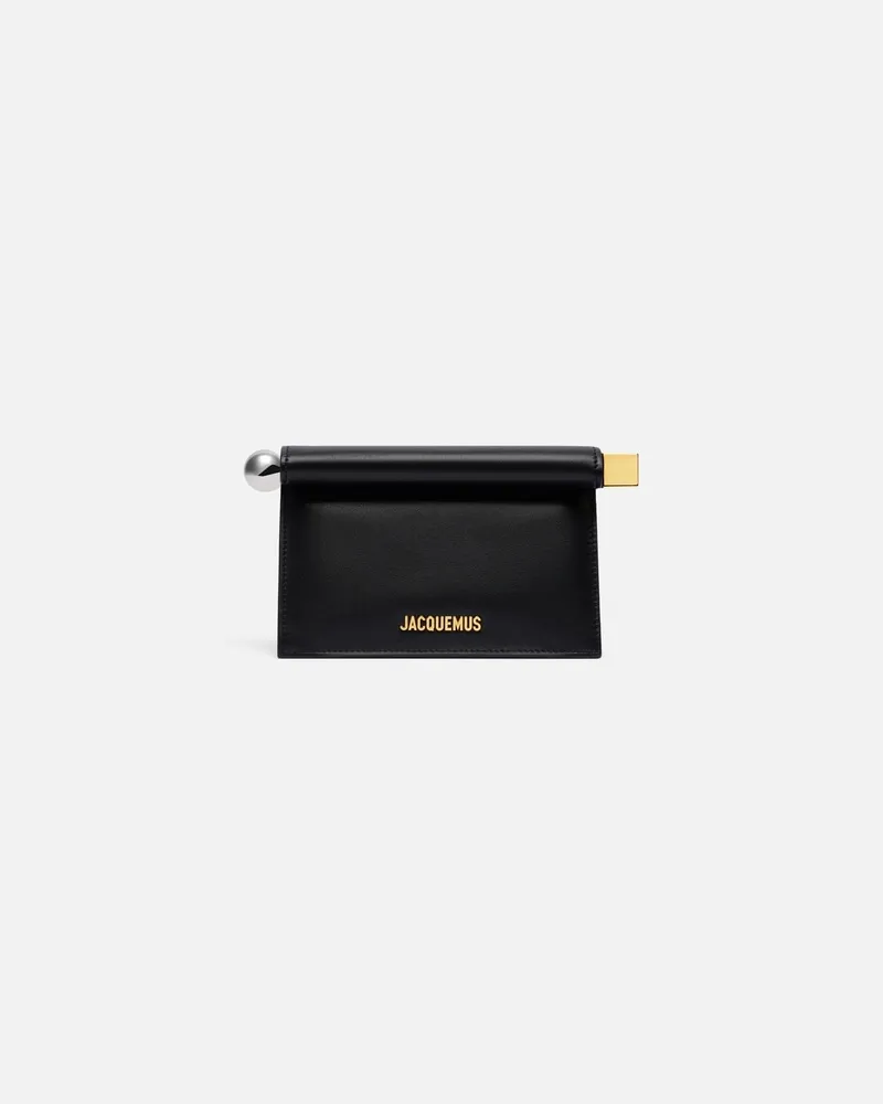 Jacquemus Die Kleine Rond Carré Clutch - Schwarz Schwarz