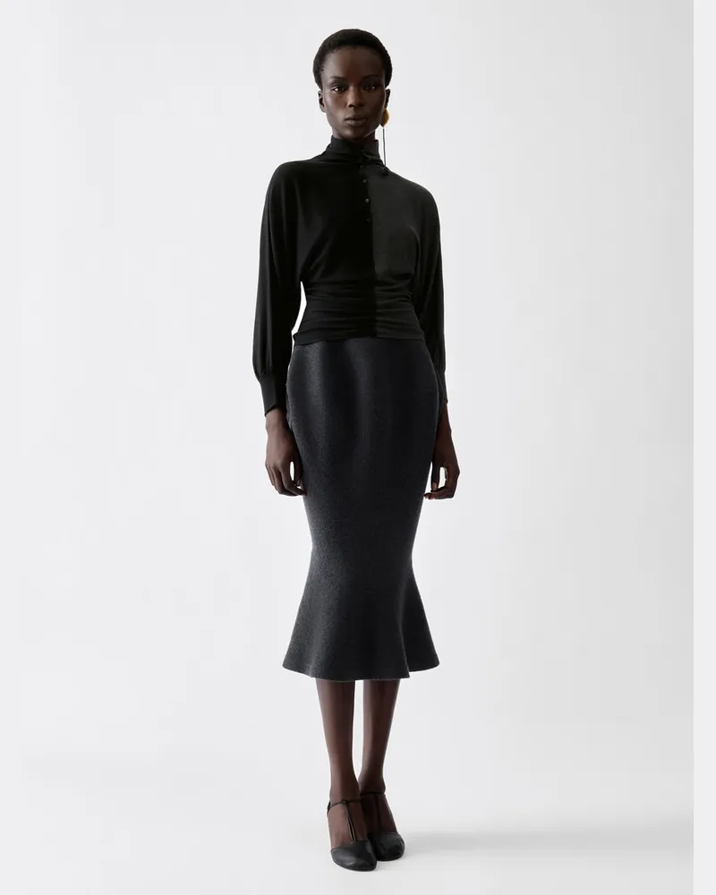 Jacquemus The Losange Knit Polo - Black Black