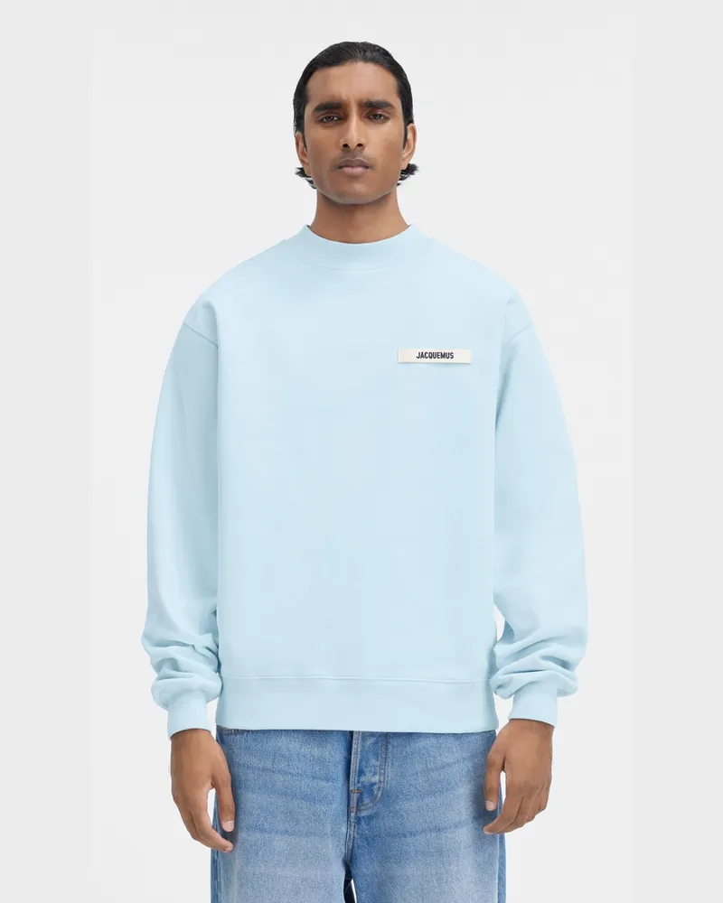 Jacquemus Le Sweatshirt Gros Grain - Light Blue Light