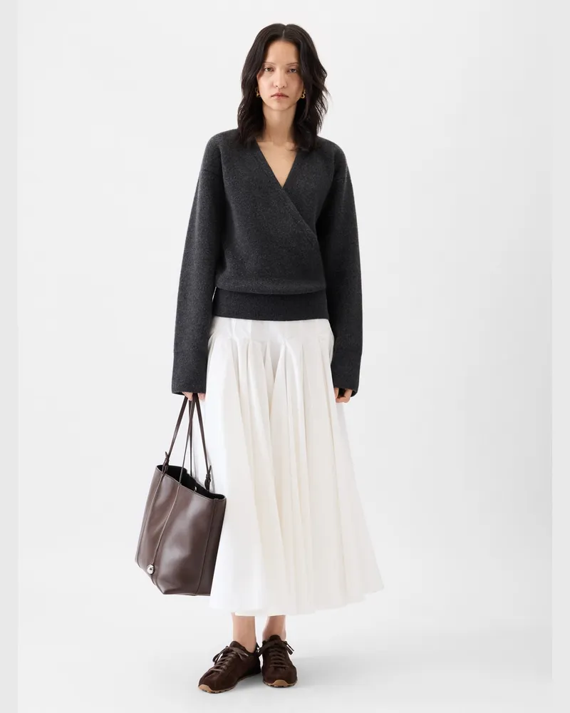 Jacquemus The Pallone Wrap Cardigan - Dark Grey Dark