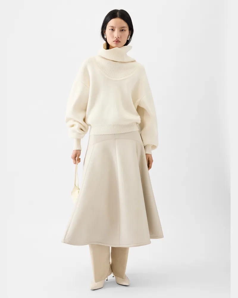 Jacquemus Der Pallone Strickpullover - Weiß Cremeweiß